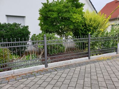 Aluminum Fence with Decorative Top